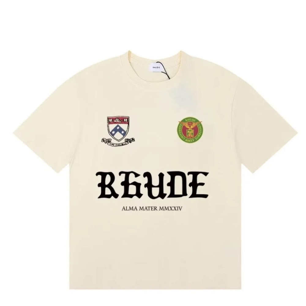 Rhude Cream Short Sleeve Tee
